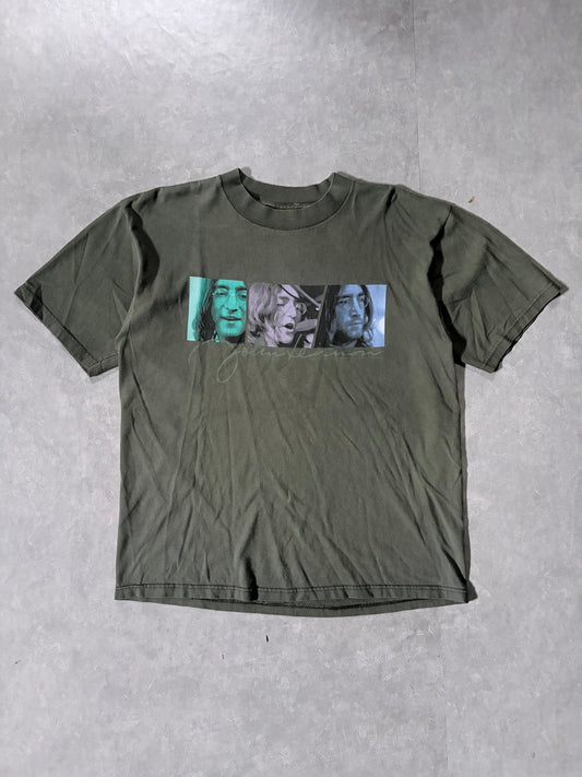 90s Vintage John Lennon Green T-Shirt -XL - XL | Martin City Vintage