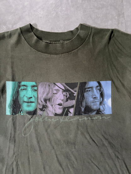 90s Vintage John Lennon Green T-Shirt -XL