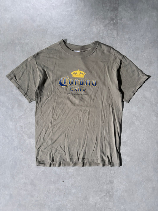 2000s Vintage Corona Extra Beer Green T-Shirt -M - M | Martin City Vintage