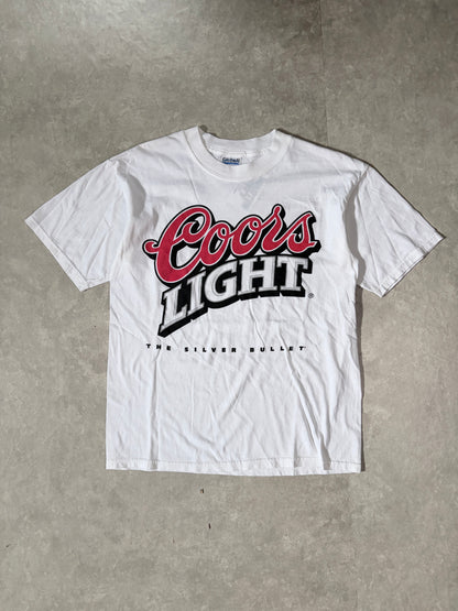 2000s Vintage Coors Light Beer White T-Shirt -M