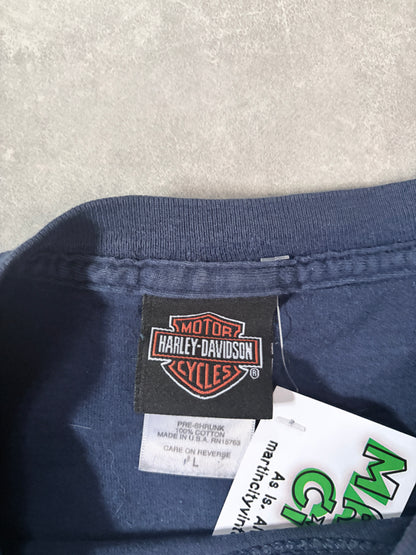 2000s Vintage Harley Davidson Bear Navy T-Shirt -L
