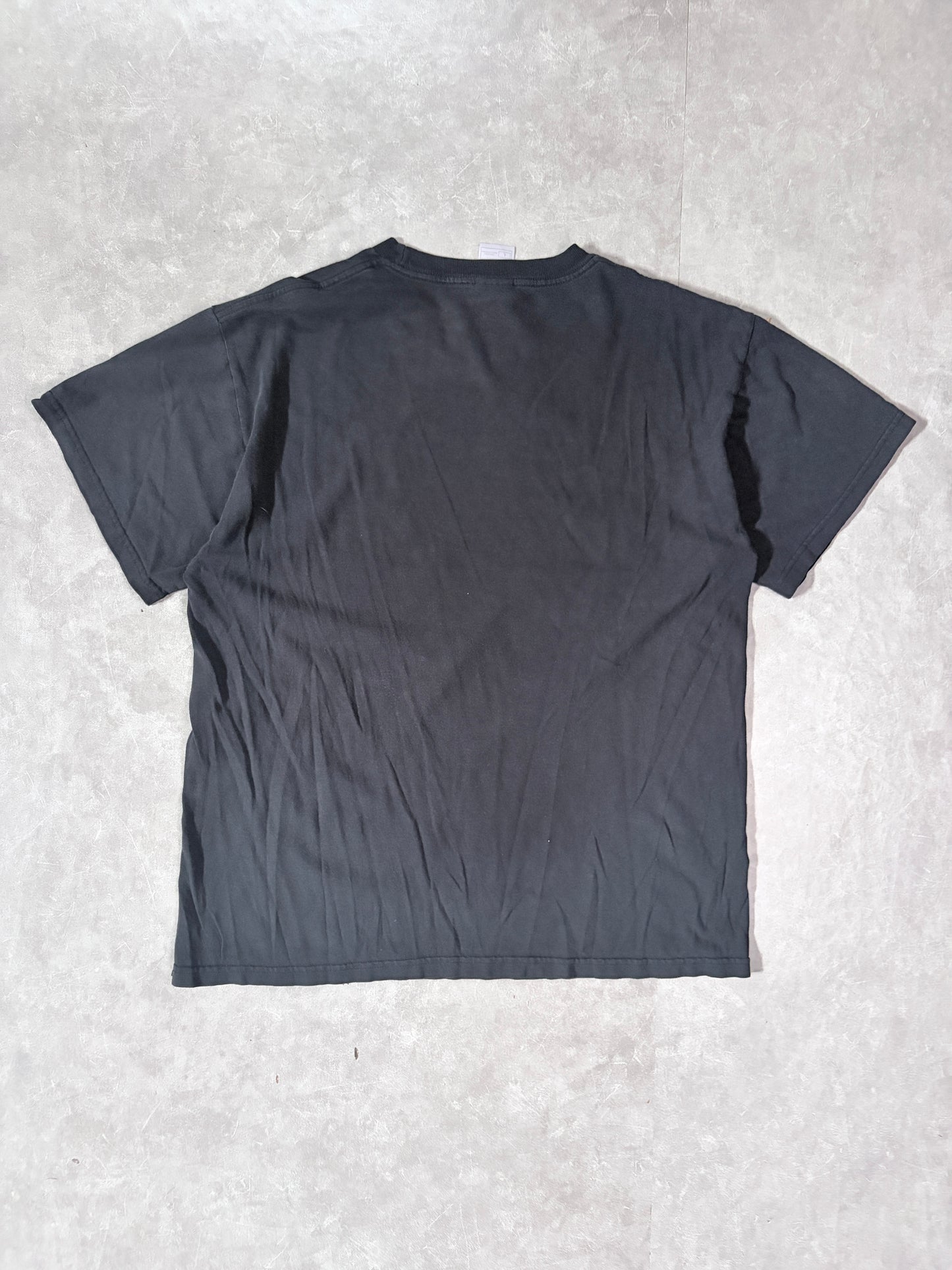 2000s Vintage Beer Funny Faded Black T-Shirt -L
