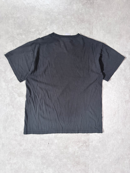 2000s Vintage Beer Funny Faded Black T-Shirt -L