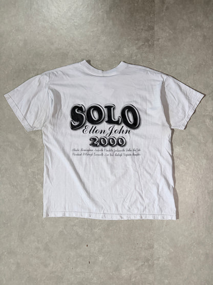 2000 Vintage Elton John Solo White Band T-Shirt -XL