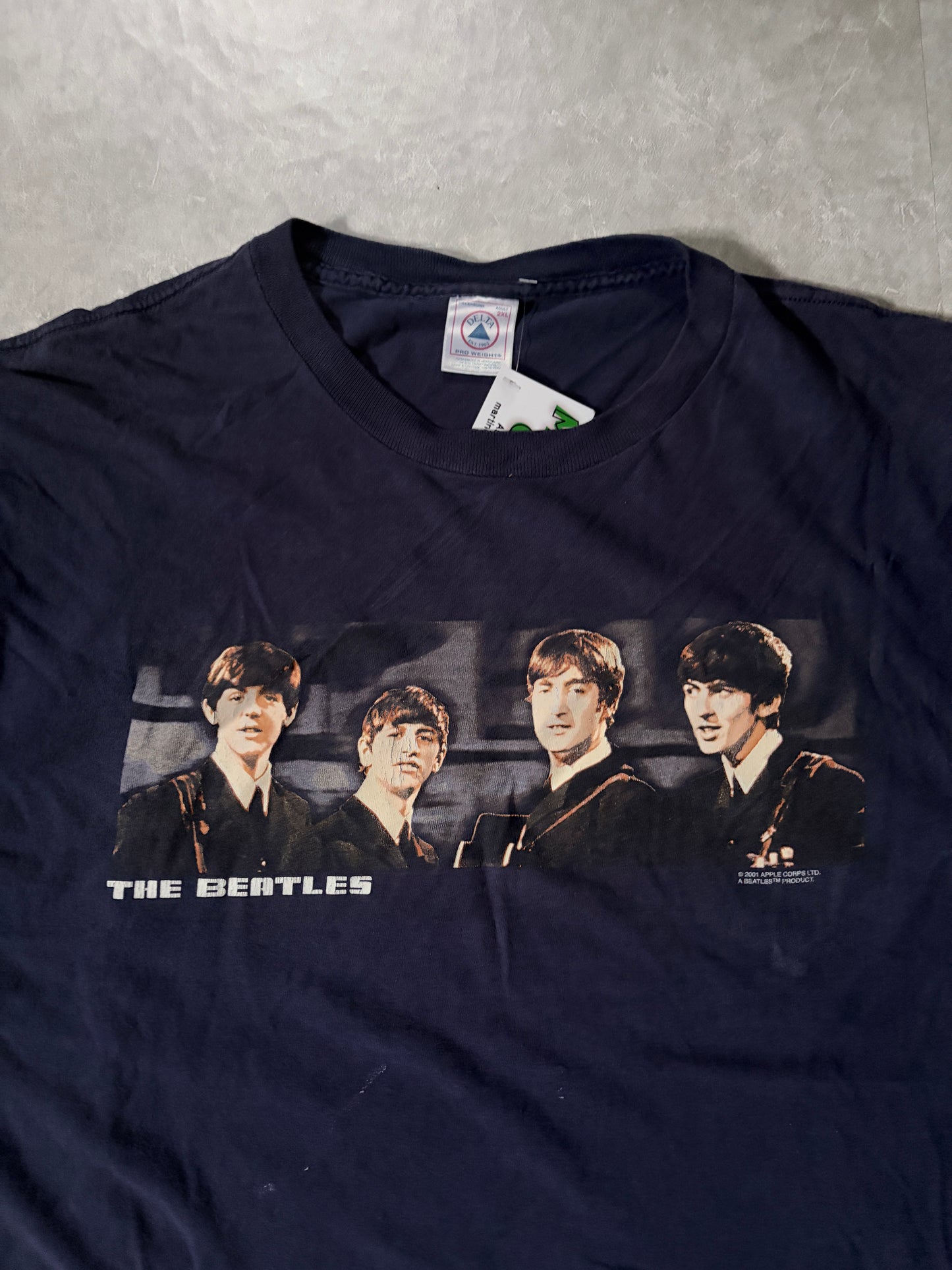 90s Vintage The Beatles Navy T-Shirt -XXL