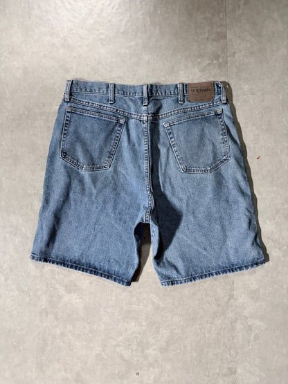 2000's Originals Light Wash Jorts Full Back View