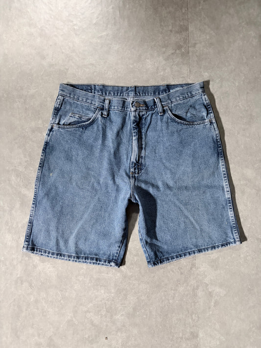 2000's Originals Light Wash Jorts Full Front View
