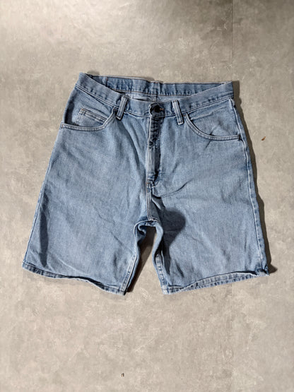 2000's Vintage Wrangler Light Wash Jorts Full Front View