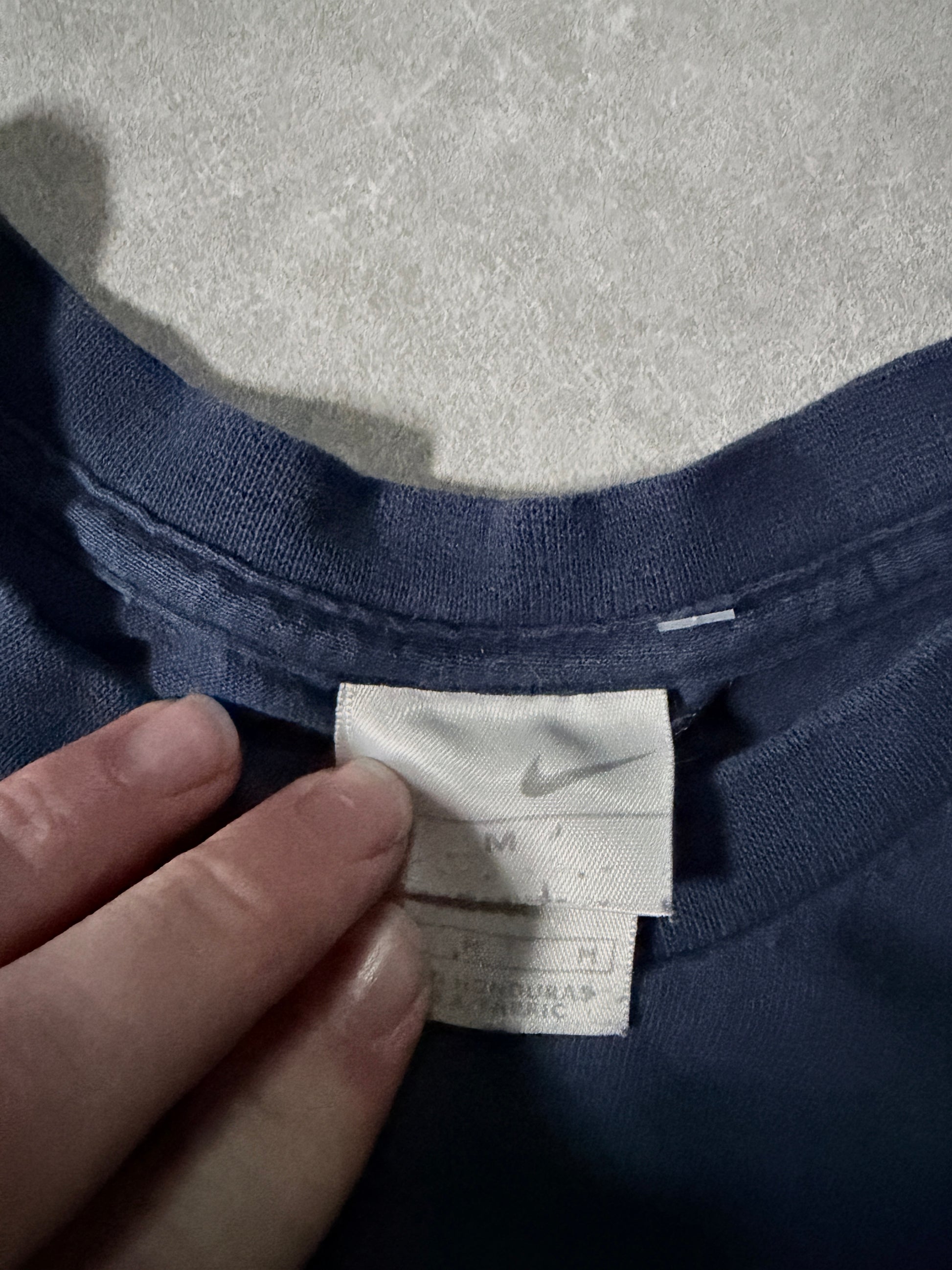 90's Vintage Nike Tag Close Up with Brand Label