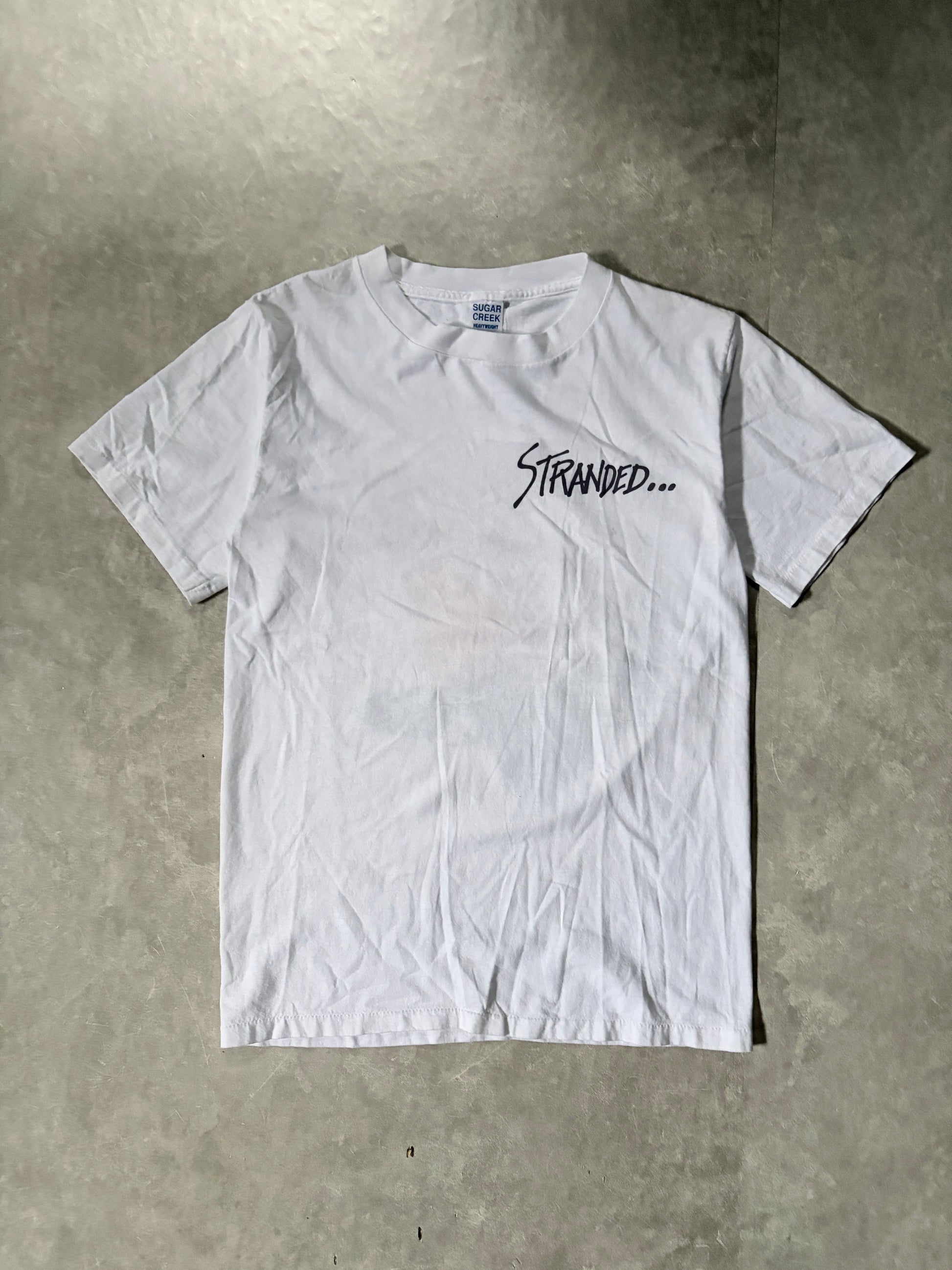 90's Vintage Sugar Creek Budweiser White T-Shirt Full Front View