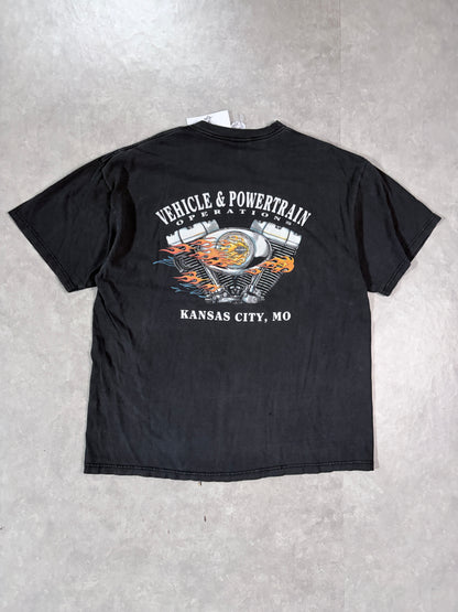 2000's Vintage Harley Davidson Black T-Shirt Full Back View