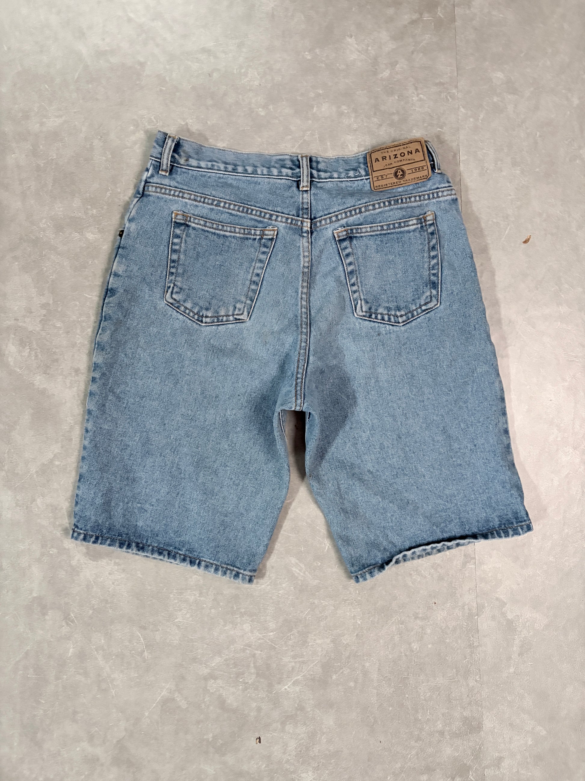 2000's Vintage Arizona Loose Fit Jorts Full Back View
