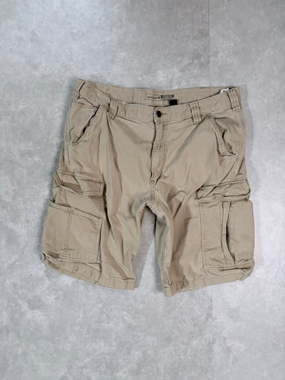 2000's Vintage Carhartt Khaki Shorts Full Front View