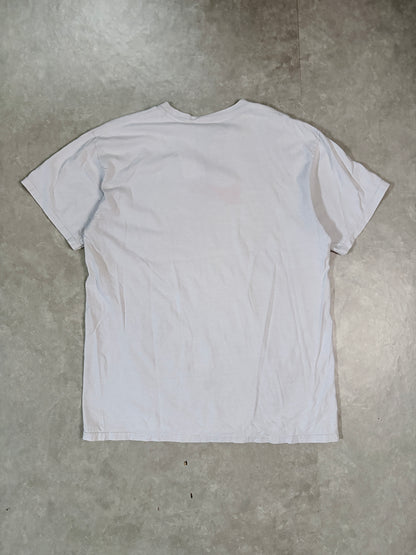 2000's Vintage Nike Swoosh White T-Shirt Full Back View