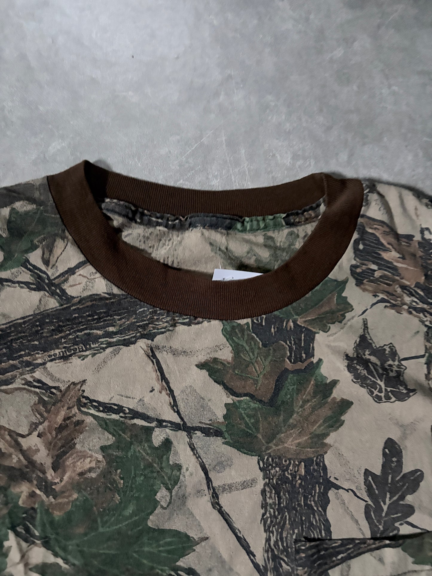 90s Vintage Camo Long Sleeve Shirt -XL