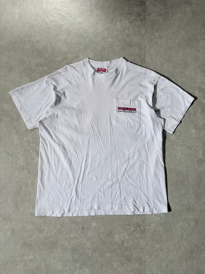 90s Vintage Marlboro Unlimited Train Map White T-Shirt -XL