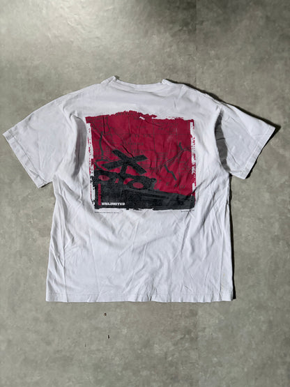 90s Vintage Marlboro Unlimited Train Map White T-Shirt -XL