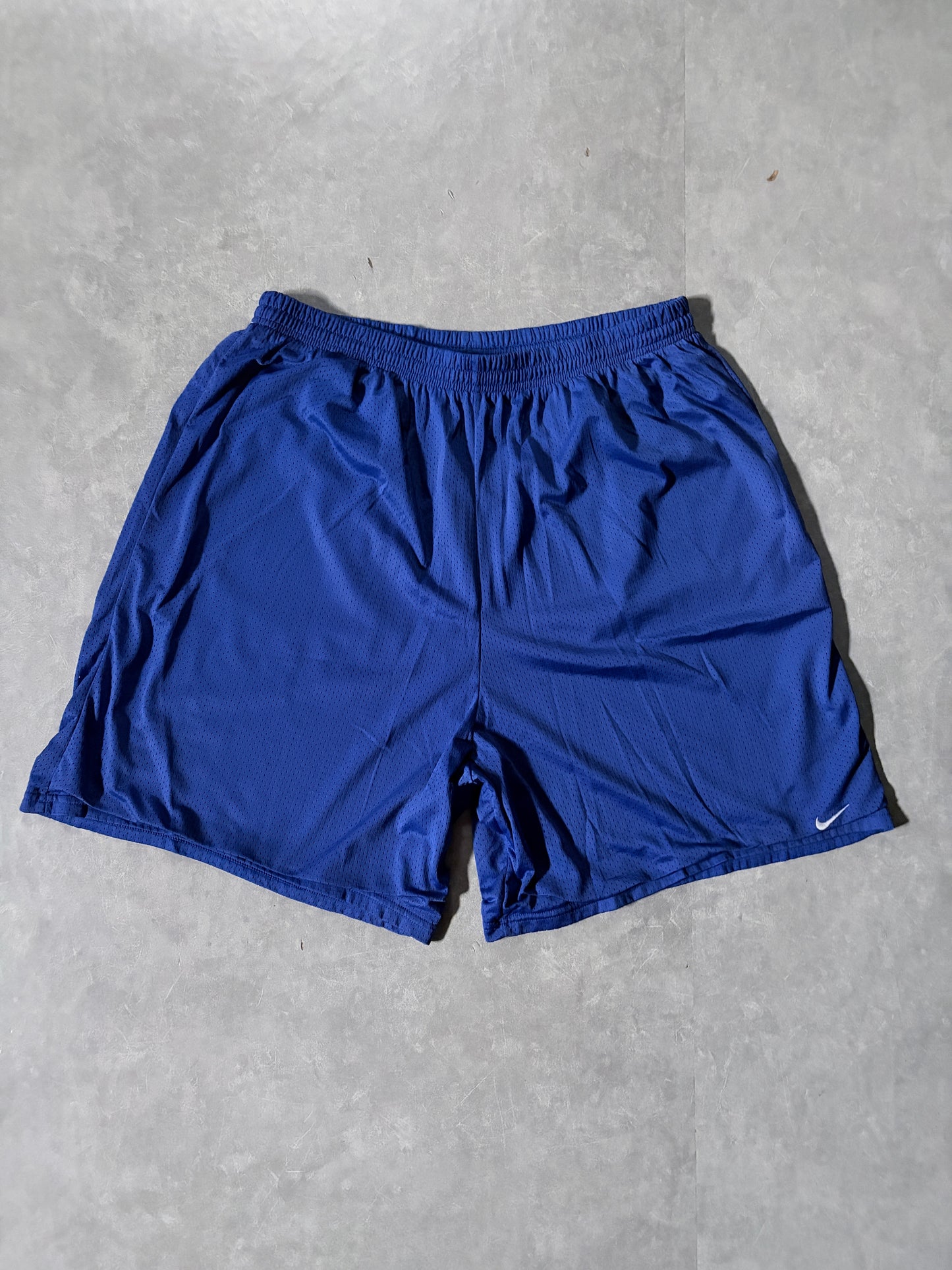 2000s Vintage Nike Blue Mesh Shorts -XXL
