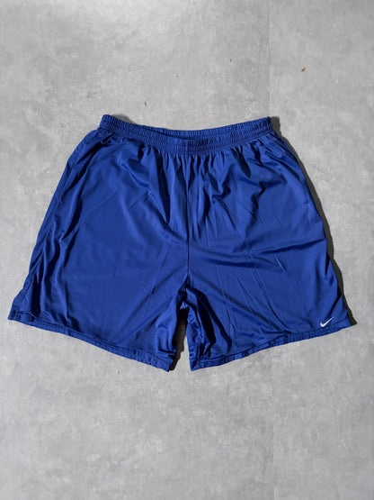 2000s Vintage Nike Blue Mesh Shorts -XXL