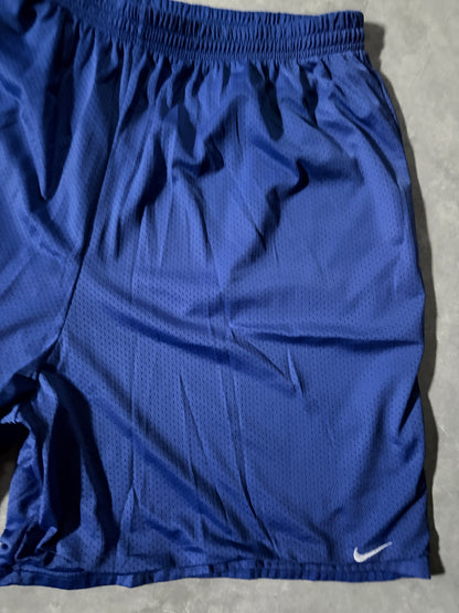 2000s Vintage Nike Blue Mesh Shorts -XXL
