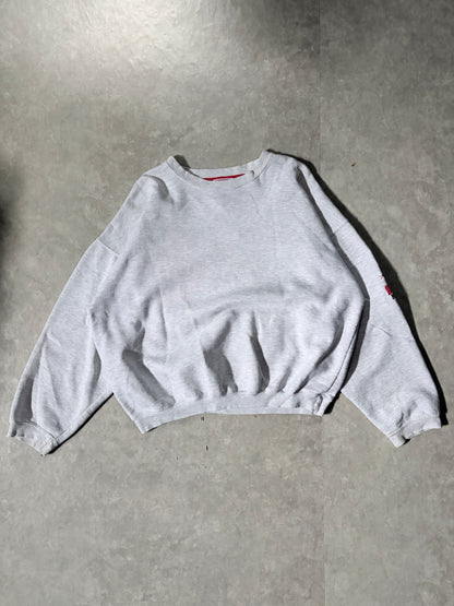 90s Vintage Marlboro Unlimited Lizard Embroidered Heather Grey Crewneck -XL