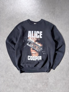 1989 Vintage Alice Cooper Trash Black Band Crewneck -L