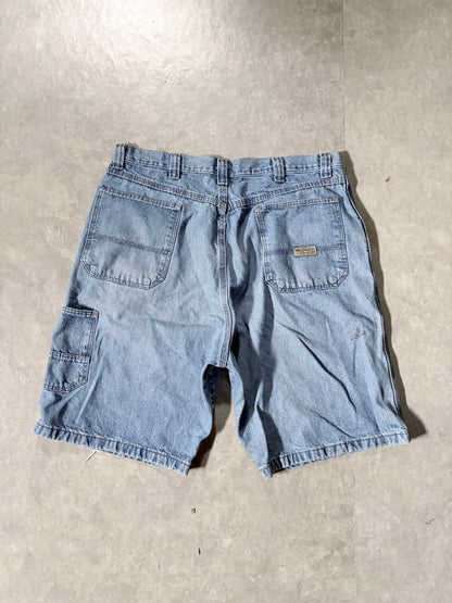 2000s Vintage Wrangler Light Wash Carpenter Jorts -36W