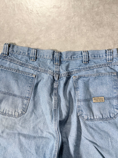 2000s Vintage Wrangler Light Wash Carpenter Jorts -36W