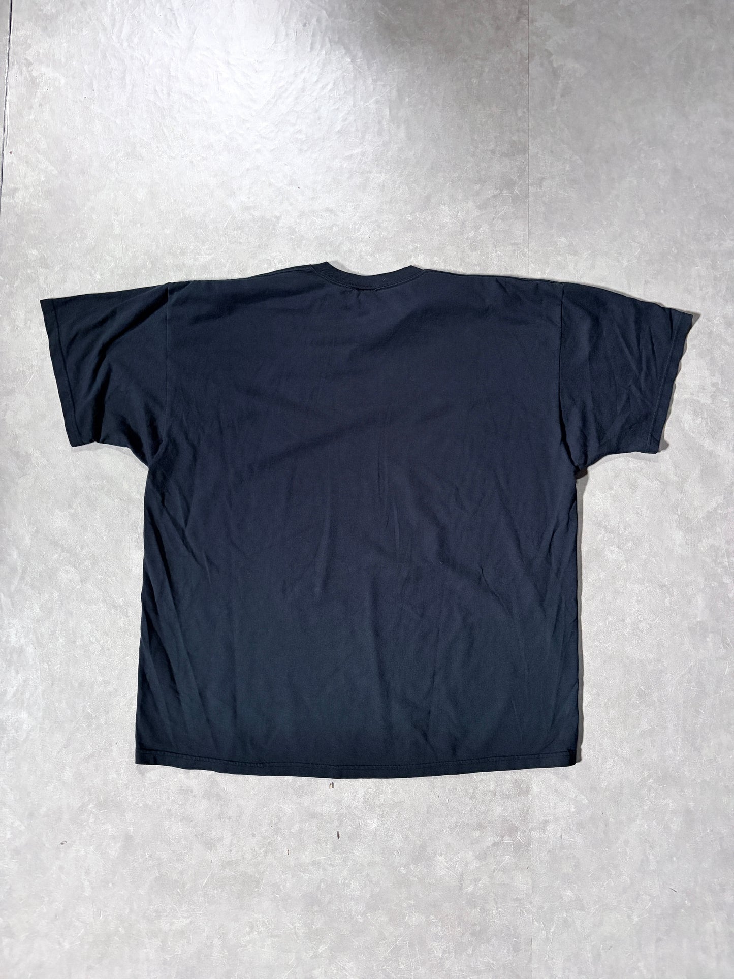 90s Vintage Apple Embroidered Black T-Shirt -XXL