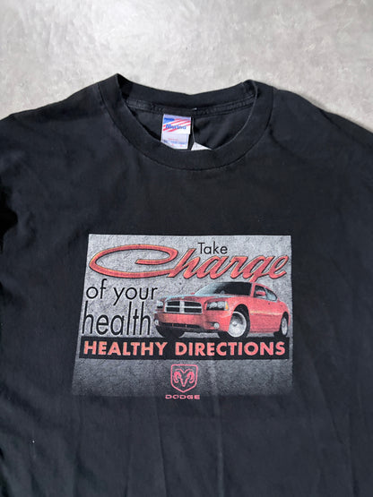 2000s Vintage Dodge Charger Black T-Shirt -L