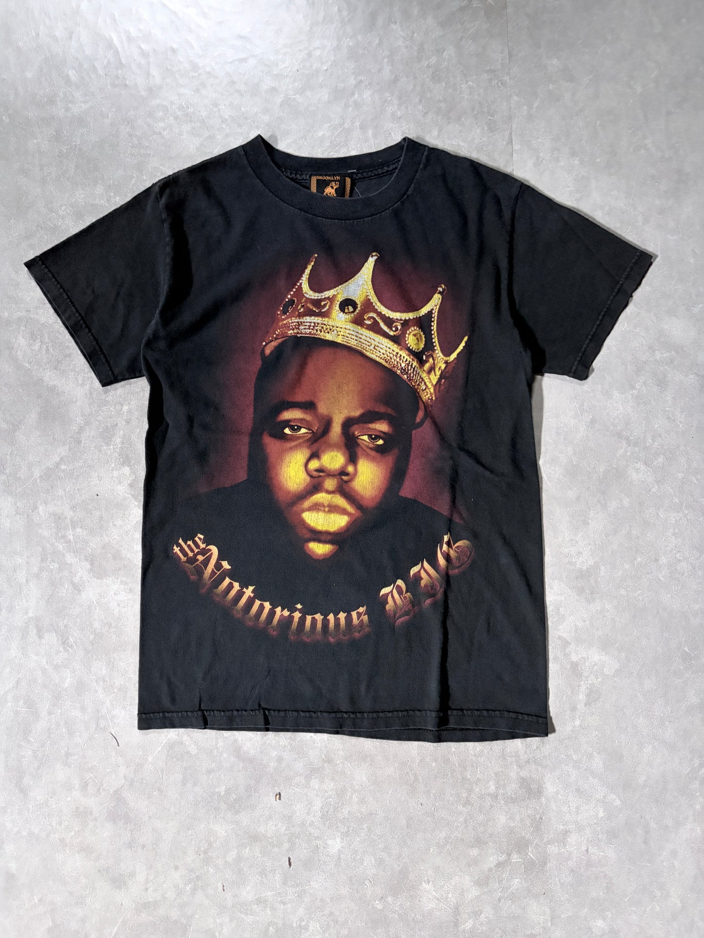 90s Vintage Notorious B.I.G Black Rap T-Shirt -S
