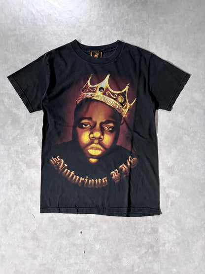 90s Vintage Notorious B.I.G Black Rap T-Shirt -S