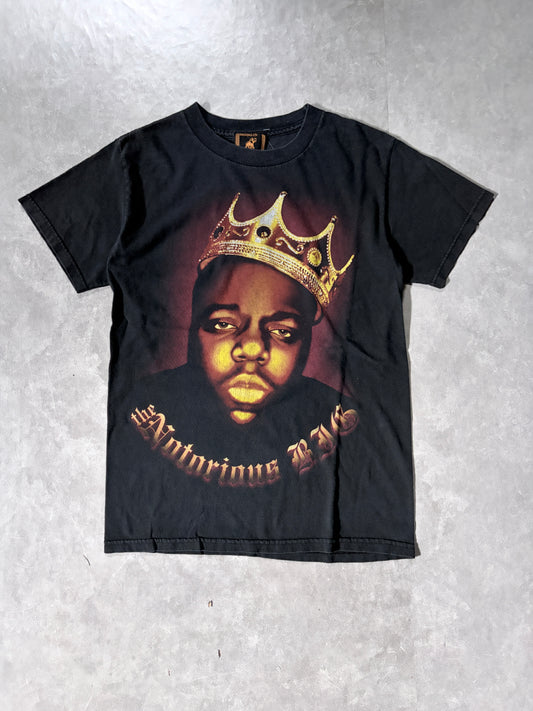 90s Vintage Notorious B.I.G Black Rap T-Shirt -S
