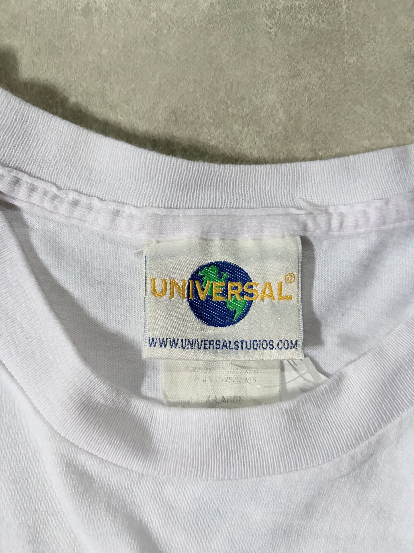90s Vintage Jurassic Park Universal Studios White T-Shirt -XL