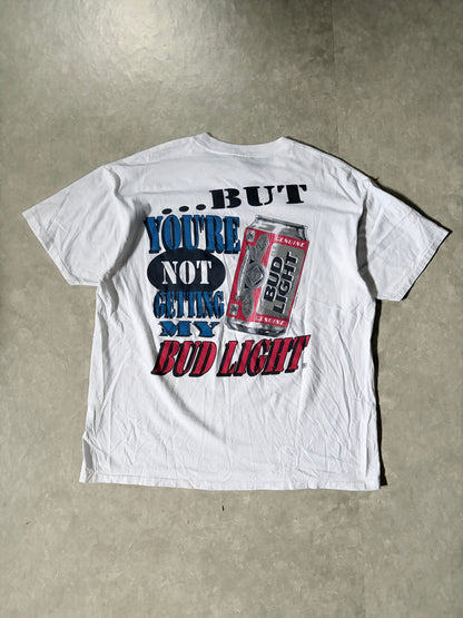 90s Vintage Bud Light I Love You Man White T-Shirt -XL