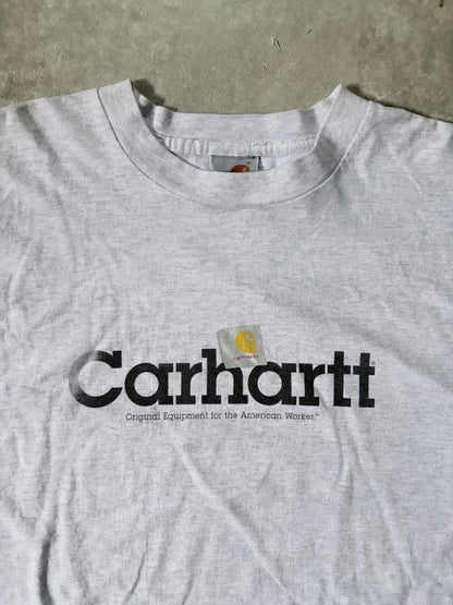 90s Vintage Carhartt Heather Grey T Shirt -XL