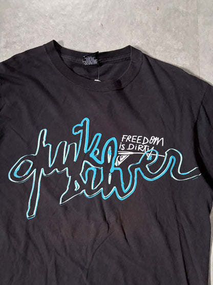 2000s Vintage Quiksilver Black T-Shirt -M