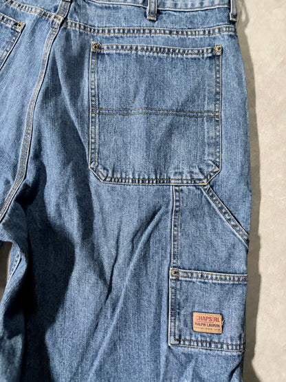 2000s Vintage Chaps Ralph Lauren Carpenter Jorts -36W