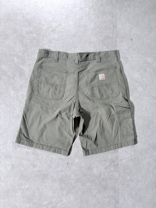 Carhartt Distressed Green Shorts -36W