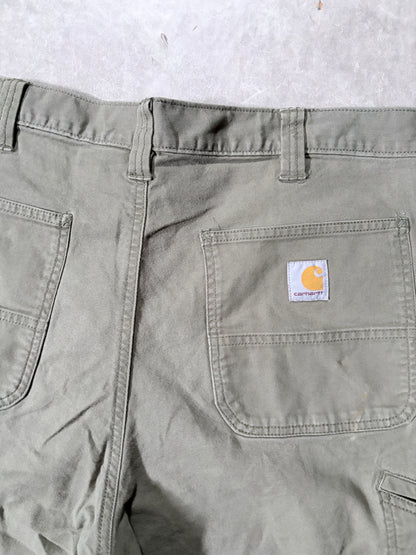 Carhartt Distressed Green Shorts -36W