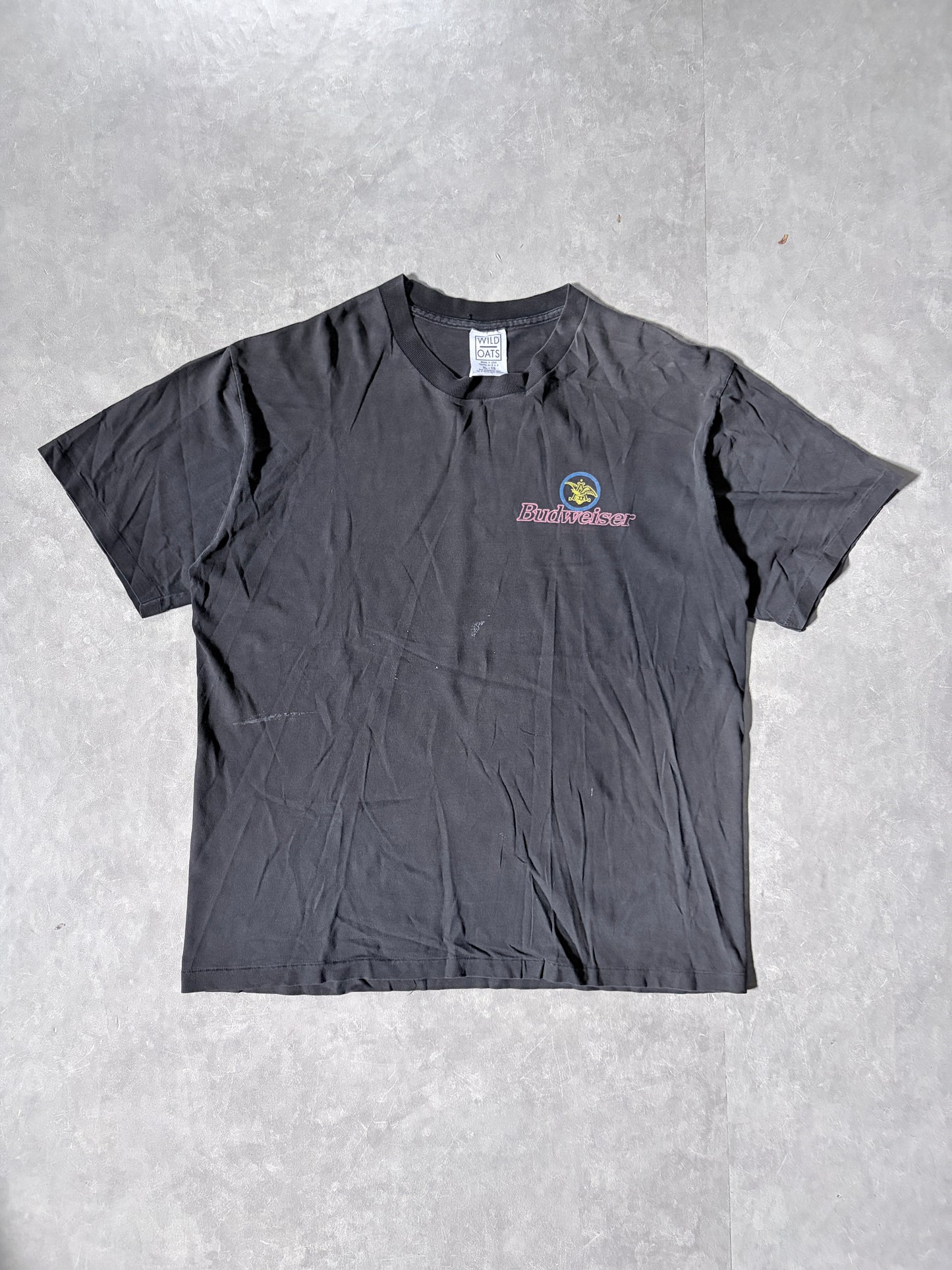 90s Vintage Budweiser Frogs Black T-Shirt -XL