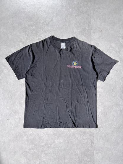 90s Vintage Budweiser Frogs Black T-Shirt -XL