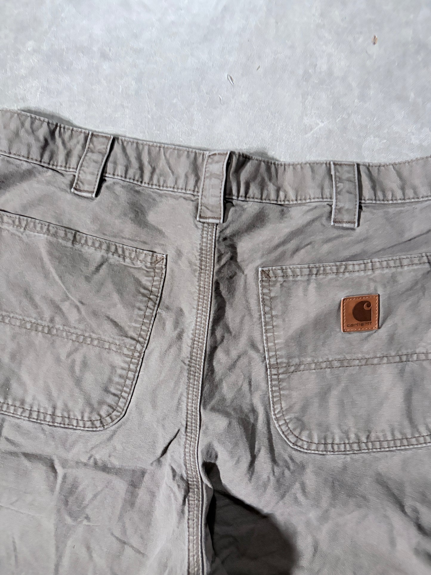 2000s Vintage Carhartt Brown Carpenter Shorts -34W