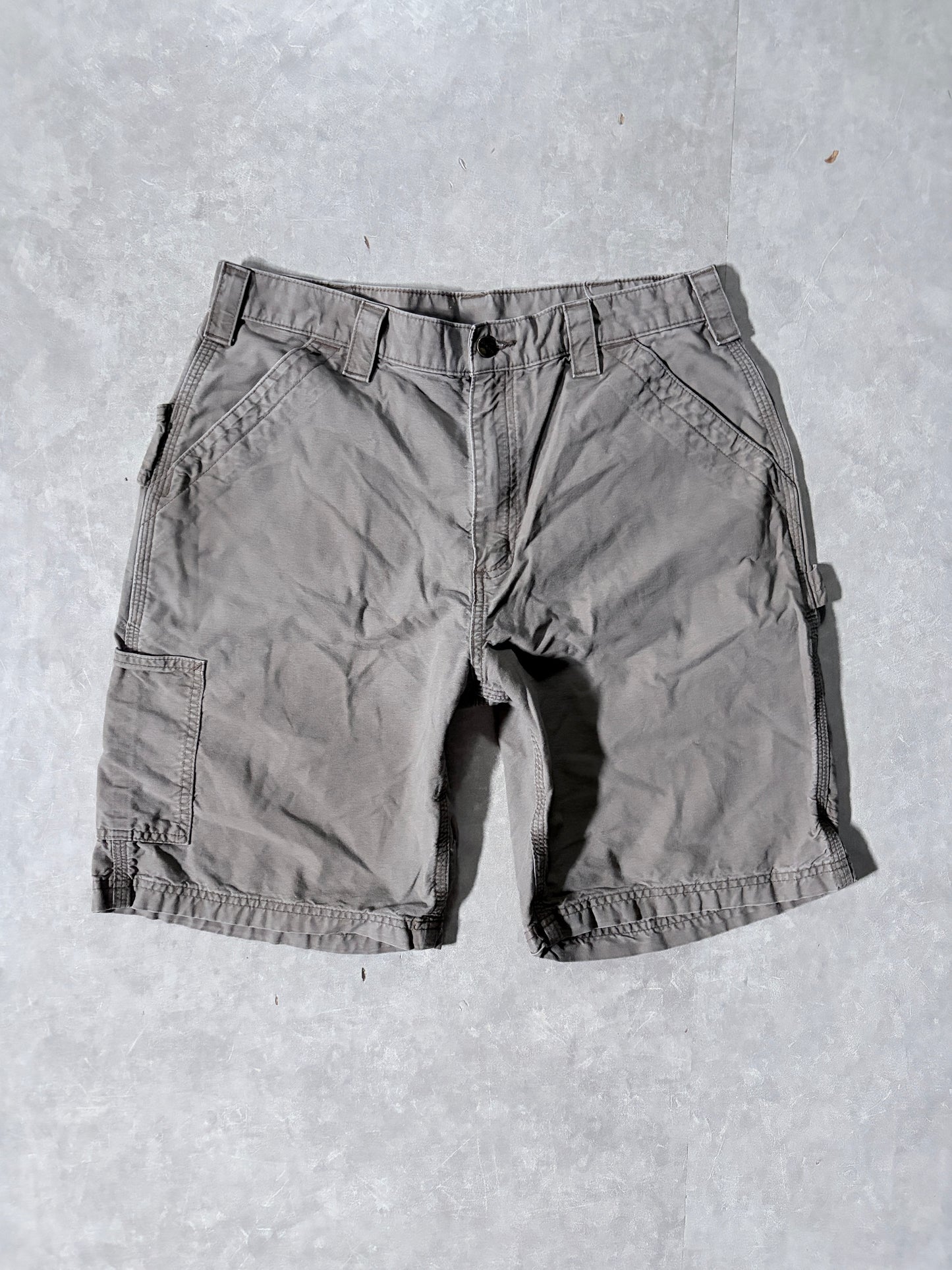 2000s Vintage Carhartt Brown Carpenter Shorts -34W