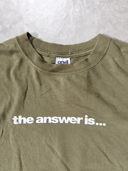 2000s Vintage Jesus Green T-Shirt -XL