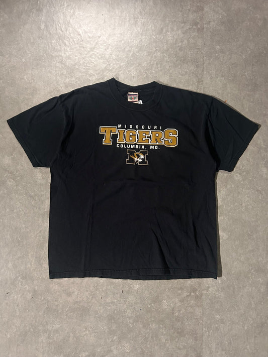2000's Vintage Missouri Tigers Black T-Shirt - XL - XL | Martin City Vintage