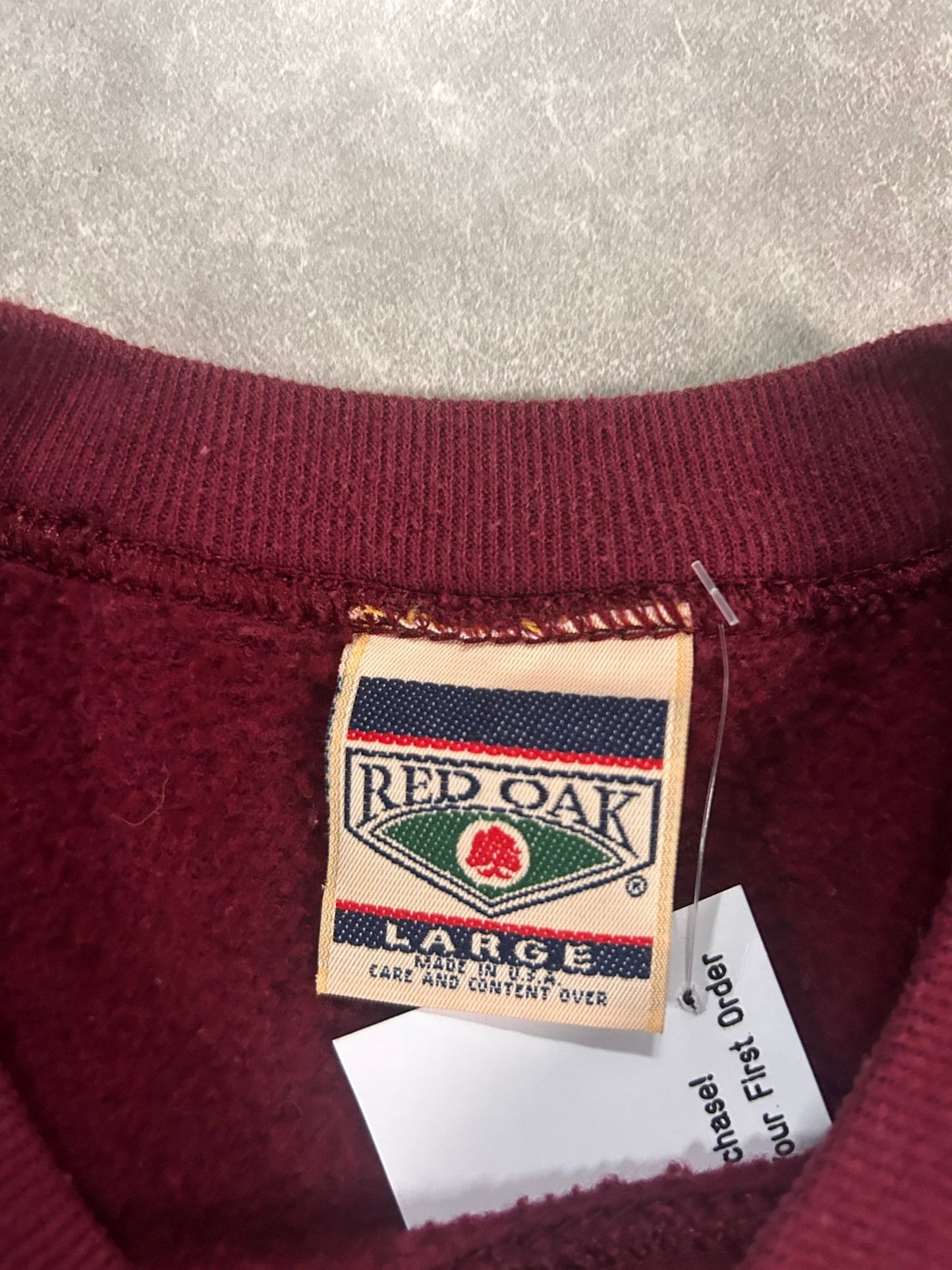 90s Vintage Mississippi State Bulldogs Big Print Maroon Crewneck - L - L | Martin City Vintage