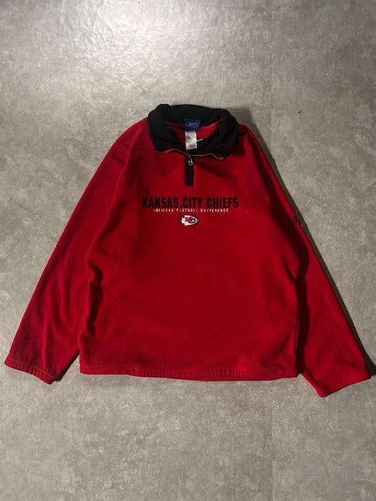 2000’s Vintage Kansas City Chiefs Reebok Embroidered Red Fleece - L - L | Martin City Vintage