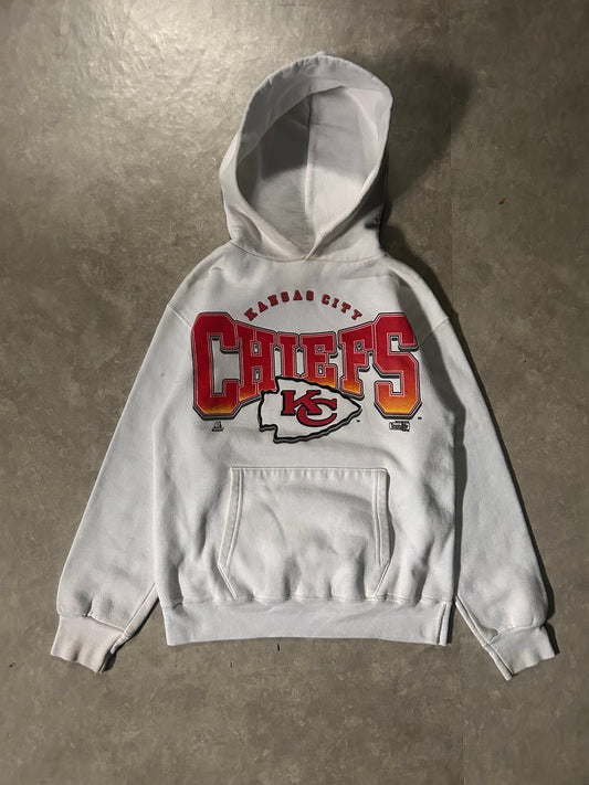 90’s Vintage Kansas City Chiefs White Hoodie - M - M | Martin City Vintage