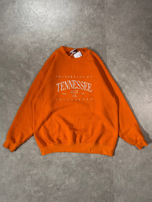 90's Vintage Tennessee Volunteers Embroidered Orange Crewneck - XL - XXL | Martin City Vintage